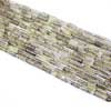 Natural Bi Color Lemon Quartz Carved Tubes Beads Strand Length is 14 Inches and Size from 8mm to 25mm 